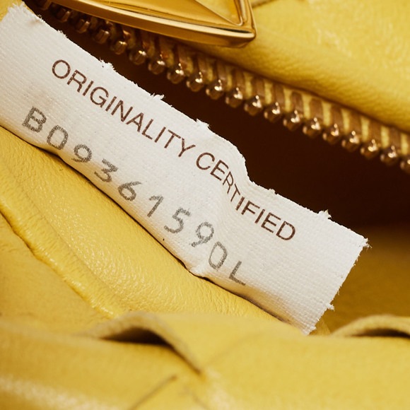 BOTTEGA VENETA Yellow Intrecciato Leather Mini Jodie Hobo - Picture 8 of 8